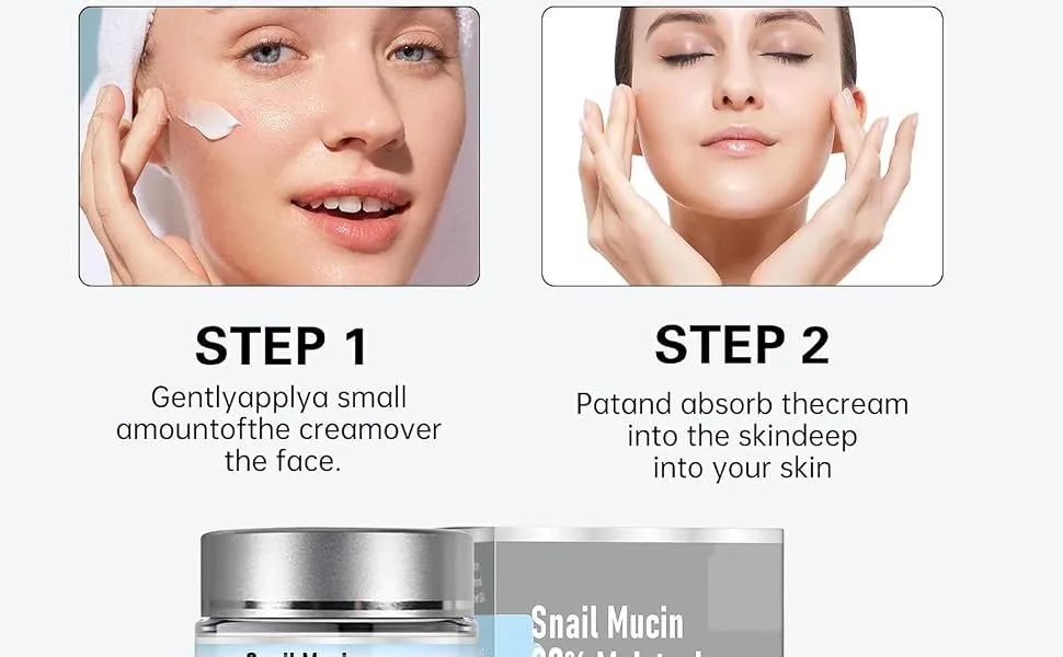 Snail Mucin Moisturizer Crema De Baba De Caracol Original Snail Mucin 92% Moisturizer Snail Mucin Cream Baba De Caracol Original(2pc) - Snail Mucin Moisturizer