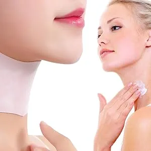 WIDVIH Reusable Silicone Neck Wrap Neck Anti-Wrinkle Patch Neck Masks Protector Prevents Neck Mask Slipping Improves Serum&Lotion Absorption (Black) - Silicone Neck Mask