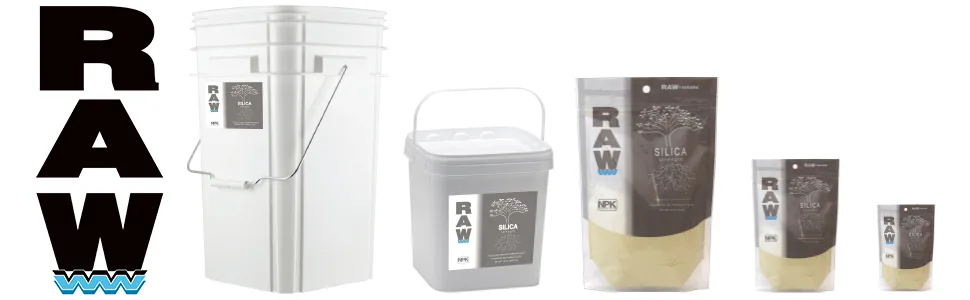 RAW- Silica for Strong Cell Walls and strengthening Stems, Plant Feeding Supplement, for Indoor, Outdoor Use, Hydroponics- 2 lb - RAW Silica