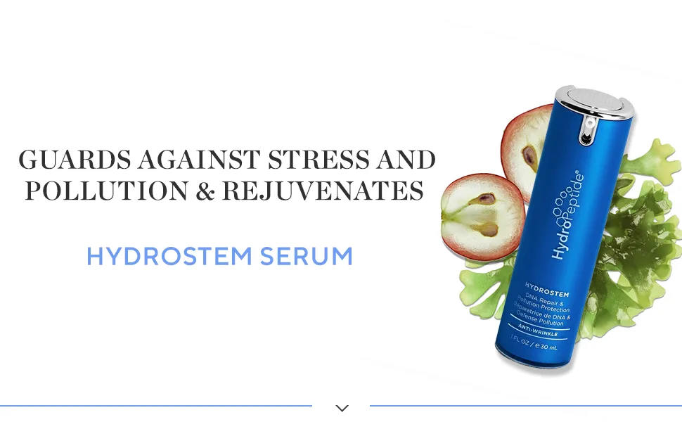 HydroPeptide HydroStem Face Peptide Serum Hydrated and Luminous Skin 1 Ounce - HydroPeptide HydroStem Serum