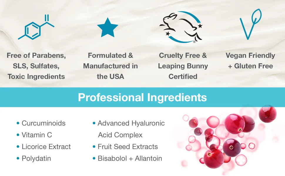 MD Complete Redness Relief Sensitive Skin Care Therapeutic Antioxidant Moisturizer with Vitamin C + Calming Natural Extracts 1.0 fl oz - Amazon_A+Content_Red_image3_0921