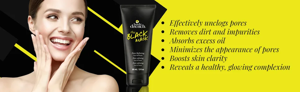 Body Drench The Black Peel-Off Mask 3 oz - product information 3