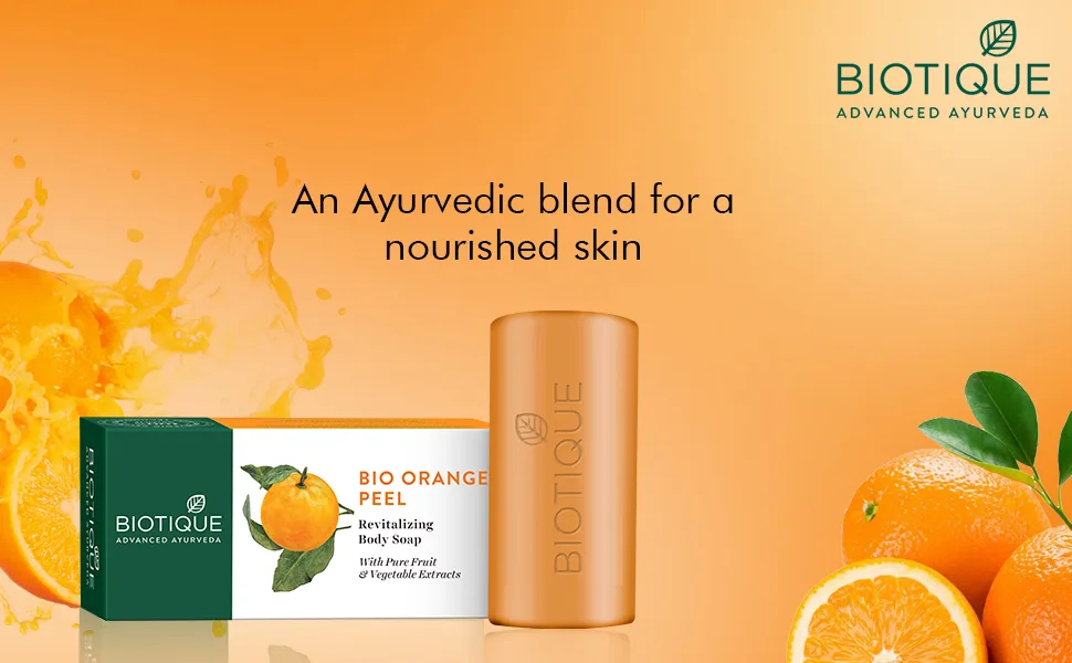 Biotique Orange Peel Body Cleansers 150g - Bio Orange peel Soap