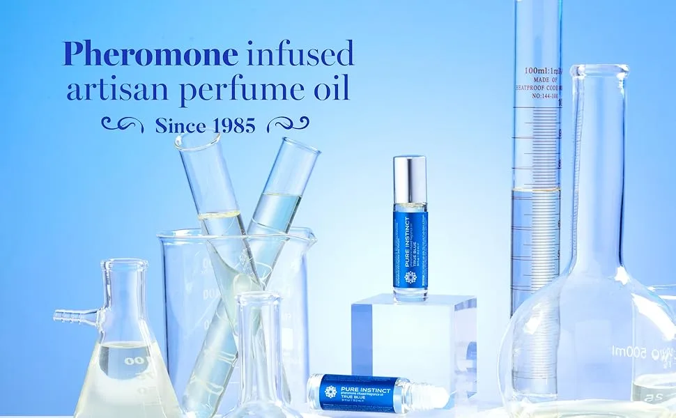 Pure Instinct Pheromone Fragrance Oil True Blue - Roll on 10.2 ml | 0.34 Fl. Oz - True Blue