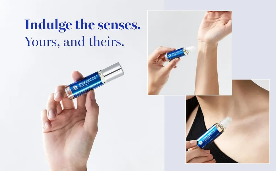 Pure Instinct Pheromone Fragrance Oil True Blue - Roll on 10.2 ml | 0.34 Fl. Oz - True Blue