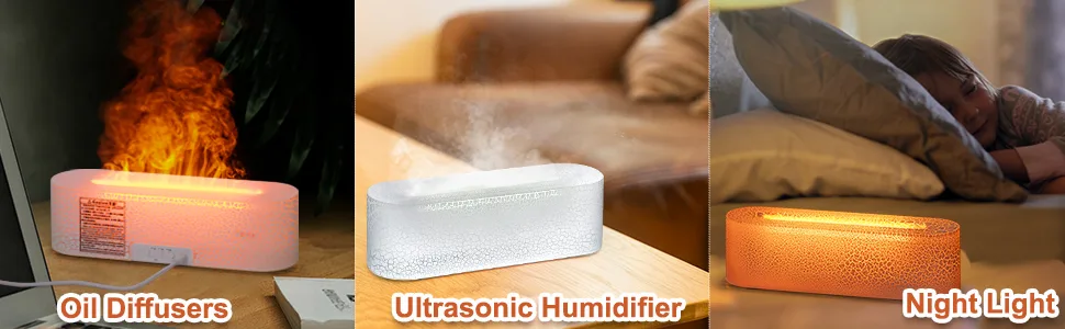 Essential Oil Diffusers 150ml 7 Colors Changing Essential Oil Diffusers for Home 3 in 1 Aroma Diffuser Quiet Room Oil Diffuser Aromatherapy Diffuser for Office Home (White Cracks) - difusor de aromas para casa essential oils for diffuser aroma diffuser essential oil diffusers