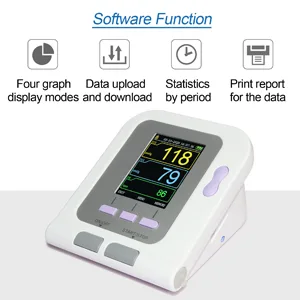 Fully Automatic CONTEC Blood Pressure Monitor Upper Arm Wrist Electronic Sphygmomanometer Adult Cuff 1 Cuff - contec