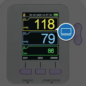 Fully Automatic CONTEC Blood Pressure Monitor Upper Arm Wrist Electronic Sphygmomanometer Adult Cuff 1 Cuff - contec