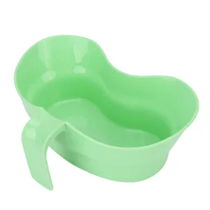Emesis Basin Cup for Oral Care Plastic Vomit Basin with Arc Design Bed Mouthwash Cup with Wide Mouth Emesis Tray for Elderly Bedridden Patients - product information 2