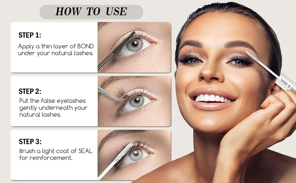 Lash Bond and Seal EASITENSION 10mL for Strong Viscosity Strong Fixation Lash Clusters Long Lasting Hold 48-72 Hours Waterproof Cluster Lash Clusters Glue - product information 5