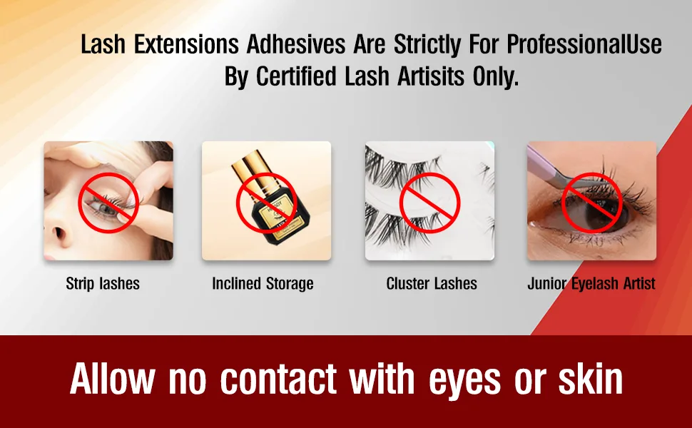 Extra Strong Eyelash Extension Glue | Heasoy Waterproof Lash Glue | 1 Sec Drying time | Retention 8 Weeks | Individual Lash Glue Long Lasting DIY for Semi-Permanent Extensions | Professional Use Only - eyelash glue