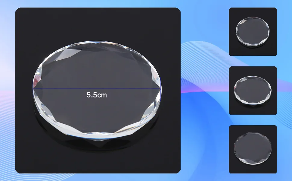 Round Crystal Eyelash Glue Holder Lash Separator Adhesive Glue Pallet Extensions - JM00739-1