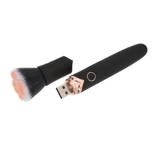 Professional Electric Makeup Brush Automatic Rotating Makeup Brush 360 Degree Cosmetic Brush 10 Gears Vibration Electric Massage Brush - 1411220260111-2