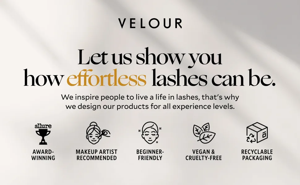 Velour Glue & Go Pen Clear Lash Adhesive - Precision Tip Lash Glue Liner Pen - Beginner Friendly Lash Adhesive Pen for False Eyelashes - Gentle & Dermatologist Tested - Eyelash Glue Pen Dries Clear - effortless false lashes