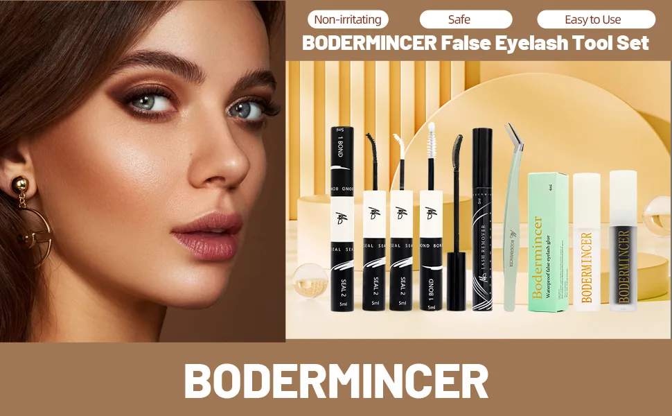 Bodermincer Cluster Lash Liquid Glue Black/Transparent Color (Black) Lash Clusters Glue-Black - Black clear lash clusters glue