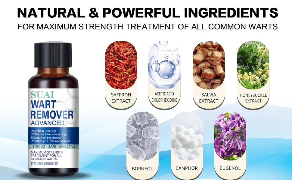 Aimery Wart Remover Liquid - Gentle Formula for Plantar Common and Flat Warts. Safe and Botanical-Based Solution - corn removers for toes
