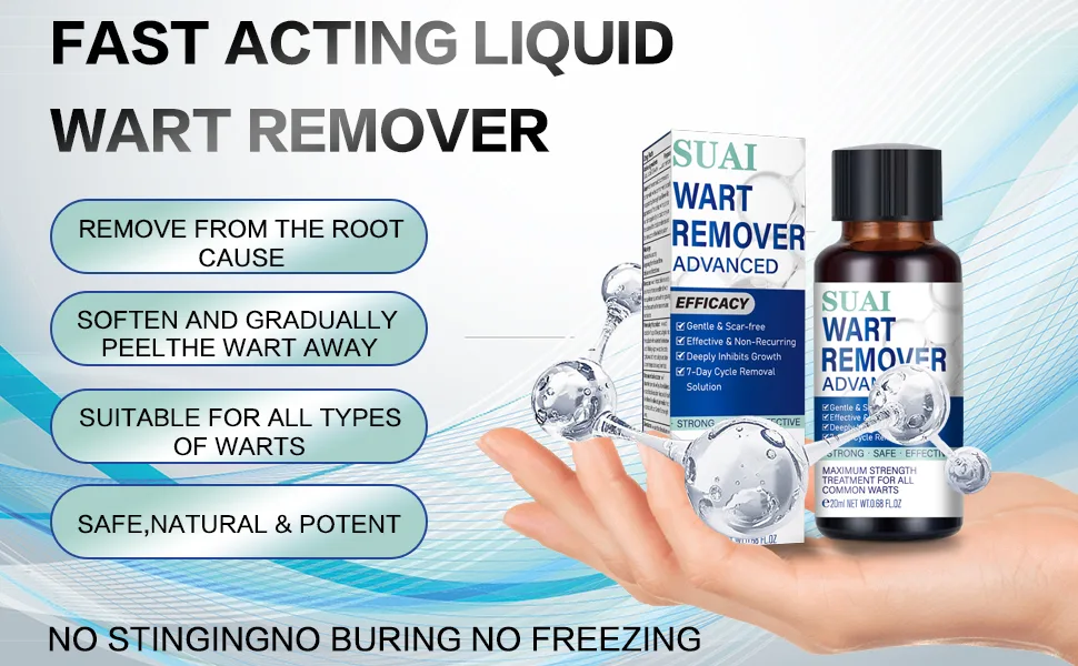 Aimery Wart Remover Liquid - Gentle Formula for Plantar Common and Flat Warts. Safe and Botanical-Based Solution - wart remover