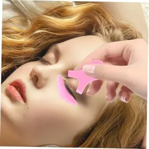 Eyelash Lifting Stick 1 Set Eyelash Silicone Gasket Triple Plastic Pink Eyelash Brush Eyelash Curlers - product information 3