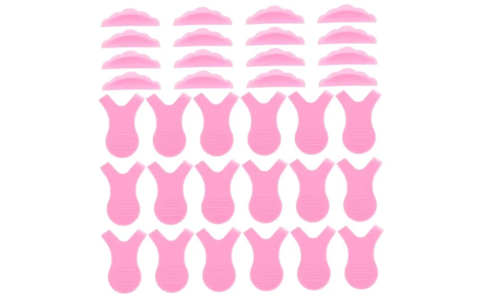 Eyelash Lifting Stick 1 Set Eyelash Silicone Gasket Triple Plastic Pink Eyelash Brush Eyelash Curlers - product information 6