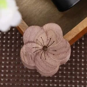 EXCEART 1PC Essential Oil Wooden Diffuser Portable Natural Diffuser Wood Diffuser Essential Oil Diffuser for Bedroom Office (Plum Blossom) - product information 3