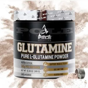 Glutamine Powder | Muscle Recovery Immune Support and Digestive Health | 300 Gram 60 Serving - Pole Glutamine
