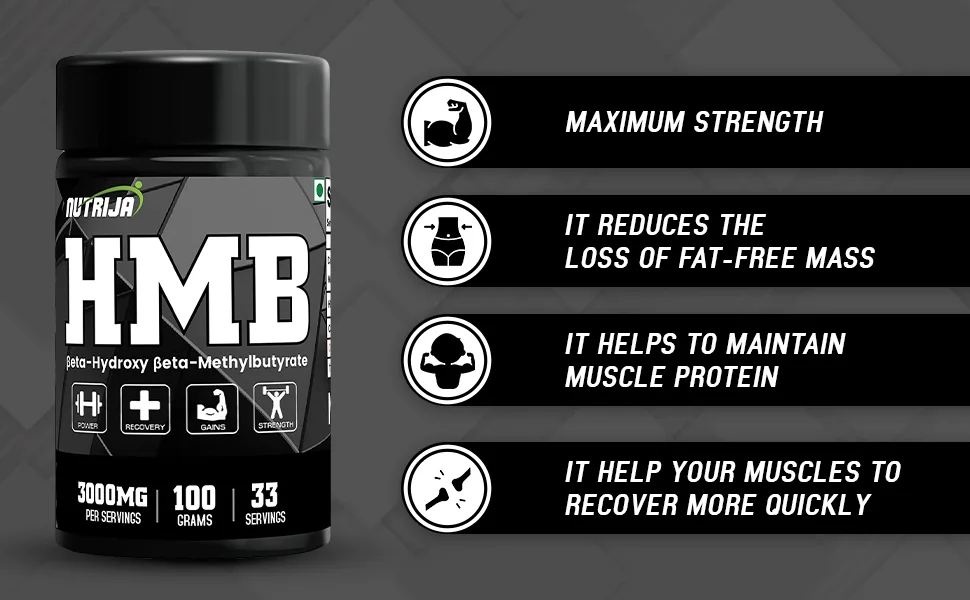 HMB Powder (Beta-Hydroxy Beta-Methylbutyrate) 100 Grams - Pure HMB - product information 4