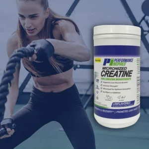 Performance Inspired Nutrition Unflavored Micronized Creatine 1.1 Oz - Creatine Powder with Workout Instructor