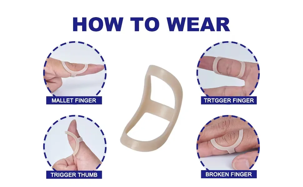 Oval Finger Splint Trigger Finger Splint for Arthritis Trigger Finger Mallet Fingers - Effective Pain Relief Finger splints For Thumb Index Middle Finger (6 7 8) - finger splint 5