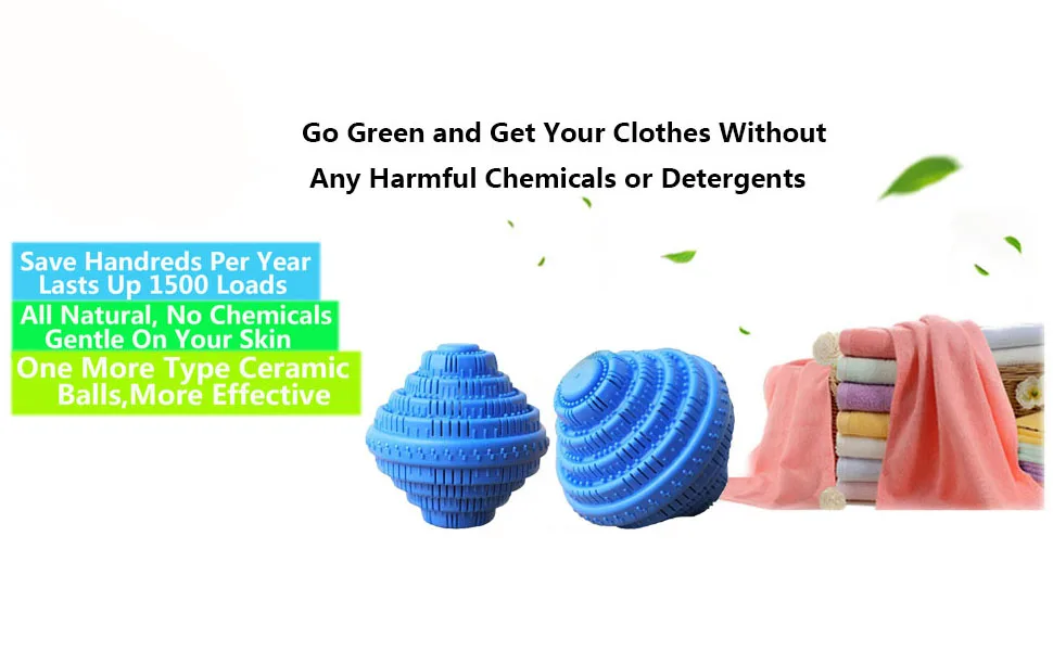 BERON All Natural Laundry Detergent Alternative Eco-Friendly Wash Ball Super Laundry Balls-for 1500 Washings - product information 1