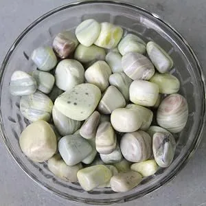 Jet Energized Serpentine Tumbled Stone 100 grams A++ Approx. 0.75" to 1" inch High Grade Healing Metaphysical Crystal Therapy Booklet IMAGE IS JUST A REFERENCE - product information 2