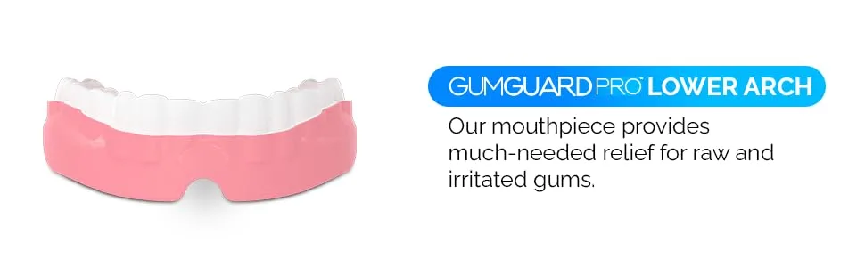 PRO Denture Mouthguard Set - Soft Customizable Fit Relief for Grinding & Clenching - Ideal for Denture Wearers & Implant Patients Lower White and Pink Pro Guard Set - pro4