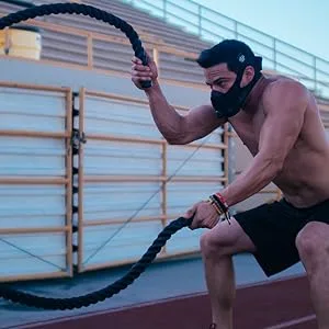 TRAININGMASK - Elevation Training Mask 2.0 Blackout - Fitness Mask Workout Mask Large - Placeholder 1A