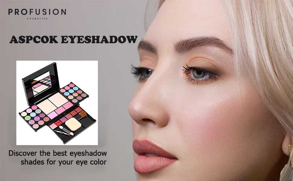 Eyeshadow Palette Makeup Palette 35 Bright Colors Matte and Shimmer Lip Gloss Blush Brushes - product information 3