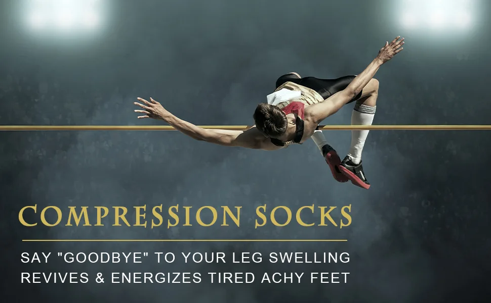 6Pairs Cotton Compression Socks for Men & Women Circulation 8-15mmHg Knee High Socks - product information 2