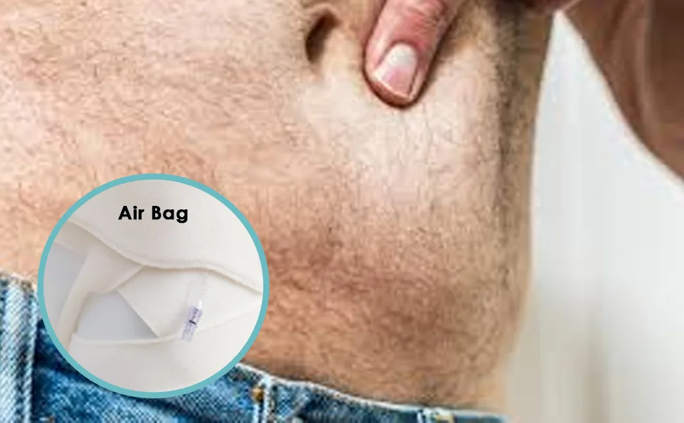 Hernia Belt Gear Inguinal Groin Support Guard Compression Brace with Air Bag for Anterior Wall of Inguinal Canal (L: 102 5cm) - Binding Support Recovery truss binder Brace inguinal canal Compression Protect Broken