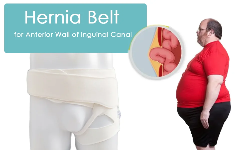 Hernia Belt Gear Inguinal Groin Support Guard Compression Brace with Air Bag for Anterior Wall of Inguinal Canal (L: 102 5cm) - OP Surger Hernia Belt Fixed starp