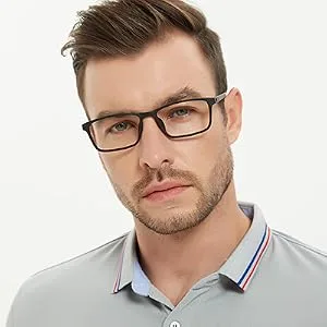 Flexible Reading Glasses Lightweight Blue Light Blocking Oversized Wide Fit Cheaters Big Head Large Face Size Women Men C2 2.5 x - 031A3