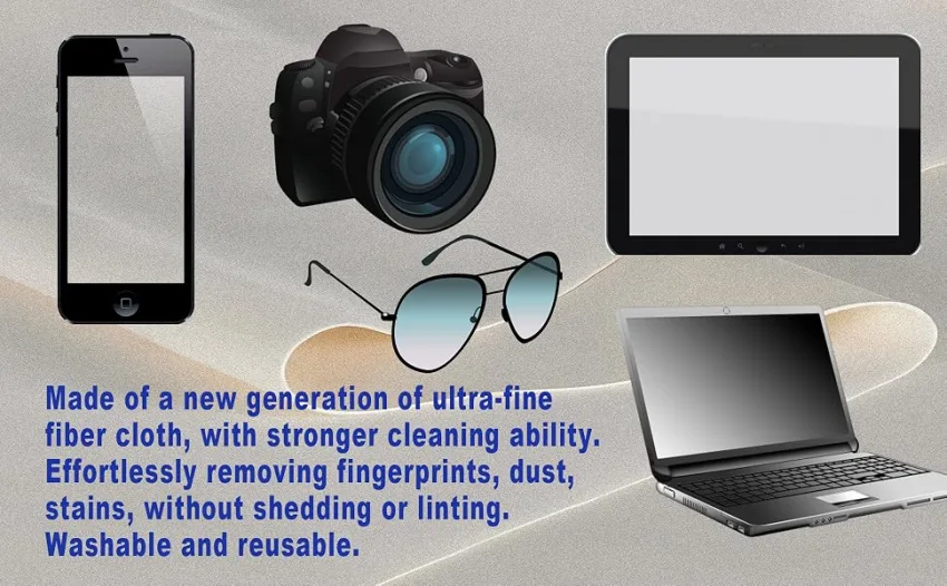 Microfiber Eyeglasses Cleaning Cloth: Motivational Quotes Design Soft Cleaner Reusable for Glasses Screen Camera Lens Phones Computer - Soft Cleaner Reusable for Glasses Screen Camera Lens Phones Computer