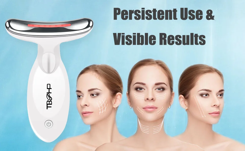 TBPHP Electric Tightening Massager Face Neck Massager Wireless for Skin Care Tightens and Lifting - Massager