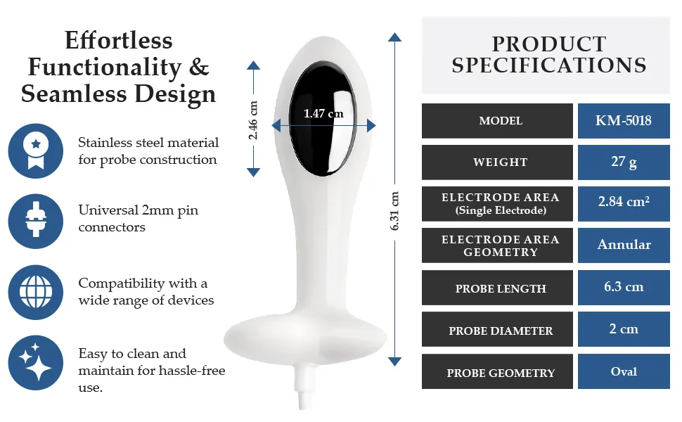 K-fit Electrode Probe KM-5018 Incontinence Stimulator - Specifications
