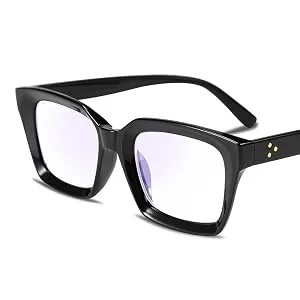 FEISEDY Retro Square Blue Light Blocking Reading Glasses Anti Glare Digital Eyestrain Reader B2479 Blue 1.5 x - 2479001