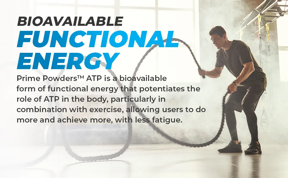 ATP Capsules - 120 Capsules - Adenosine Triphosphate Disodium - 400mg per Serving - Boost Energy Endurance Stamina - ATP Energy