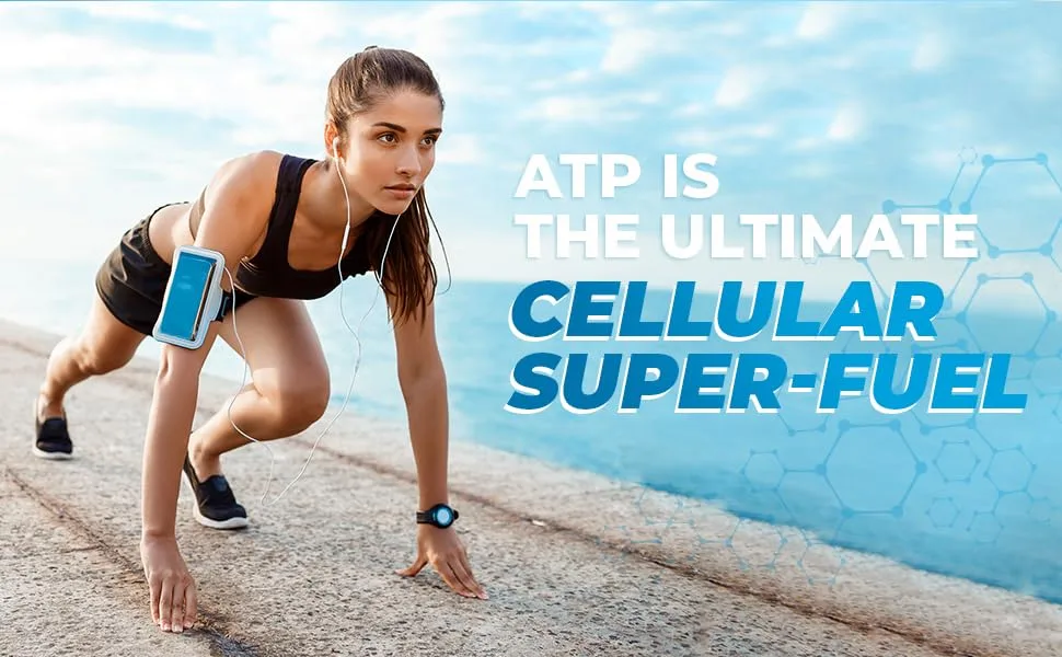 ATP Capsules - 120 Capsules - Adenosine Triphosphate Disodium - 400mg per Serving - Boost Energy Endurance Stamina - ATP Supplement