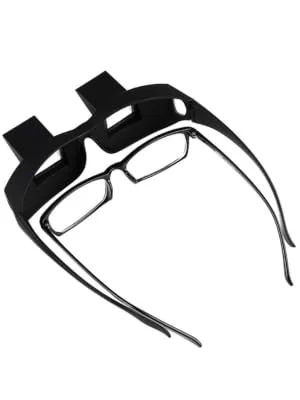 Lazy Reading Glasses Prism Glasses Lying Down in Bed Prism Spectacles Horizontal Eyeglasses for Reading Watching TV Unisex - product information 4