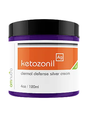 Ketozonil True Colloidal Silver Cream - 4OZ Extra Strength 500ppm Nano Silver Athletes Foot Cream Jock Itch Cream - Ketozonil Colloidal Silver Cream 4oz