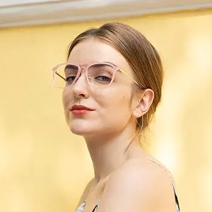 DUCO Retro Square Aviator Blue Light Glasses for Men Oversized Blue Ray Blocking Glasses Computer Glasses 70s Vintage Double Bridge Fashion Eyeglasses W022 - product information 6