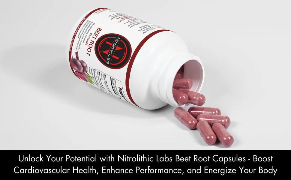 Beet Root Capsules - Cardiovascular Support Performance Enhancement and Energy Booster - Beet Root Extract Supplement - Vegetarian & Gluten Free - 60 Capsules - beet capsules root beetroot blood pressure capsule powder