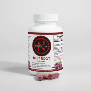 Beet Root Capsules - Cardiovascular Support Performance Enhancement and Energy Booster - Beet Root Extract Supplement - Vegetarian & Gluten Free - 60 Capsules - beet root