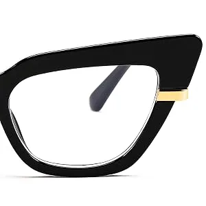 FEISEDY Cateye Blue Light Blocking Glasses for Women Fashion Cat Eye Frame Glasses B2984 001 Black Frame 52 Millimeters - product information 4