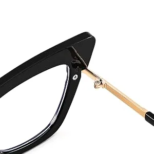 FEISEDY Cateye Blue Light Blocking Glasses for Women Fashion Cat Eye Frame Glasses B2984 001 Black Frame 52 Millimeters - product information 6